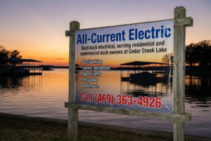 Boat Dock Electrical Cedar Creek Lake