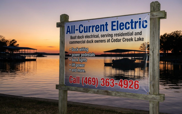 Boat Dock Electrical Cedar Creek Lake